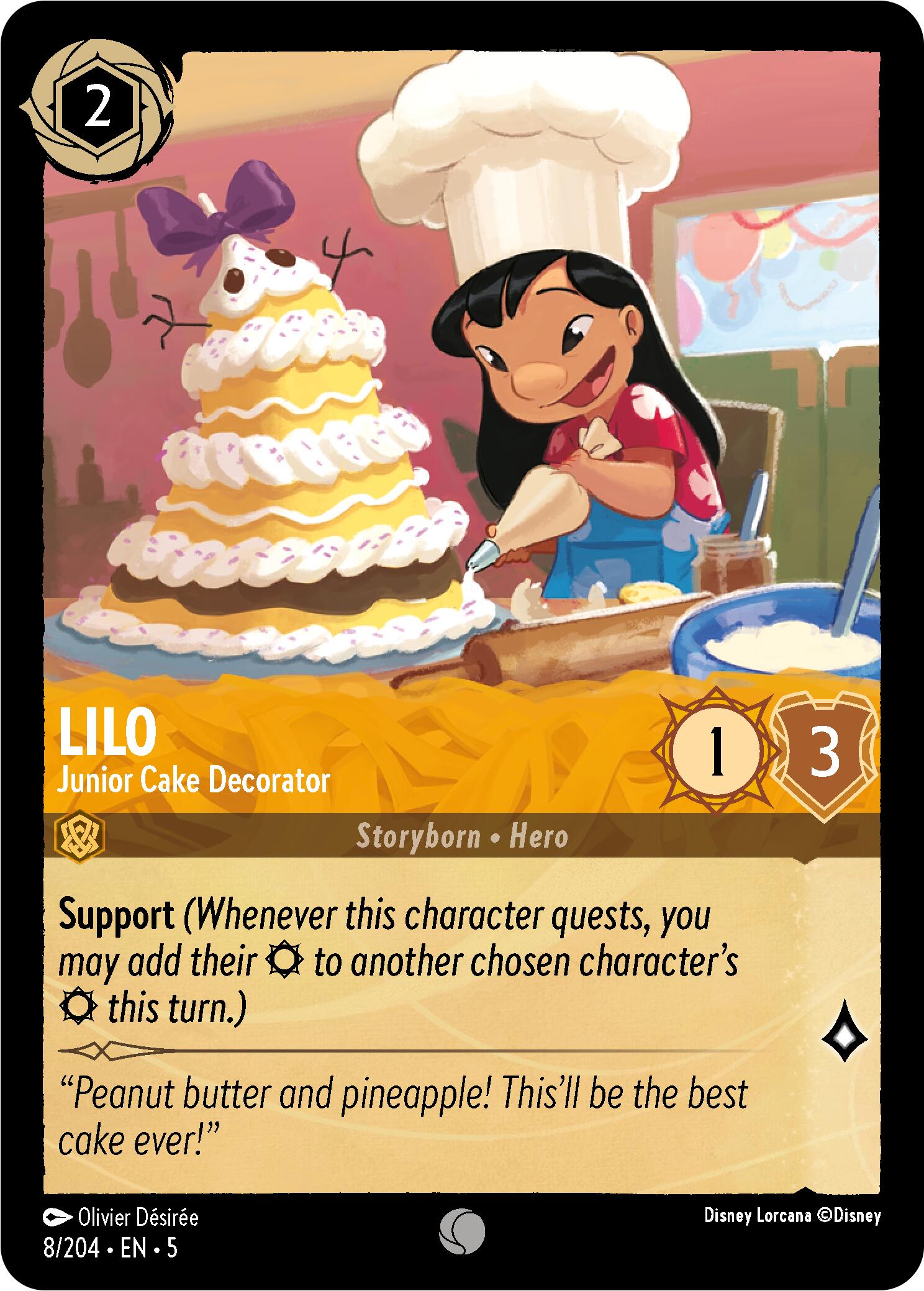 Lilo - Junior Cake Decorator (8/204) [Shimmering Skies] | Shuffle n Cut Hobbies & Games