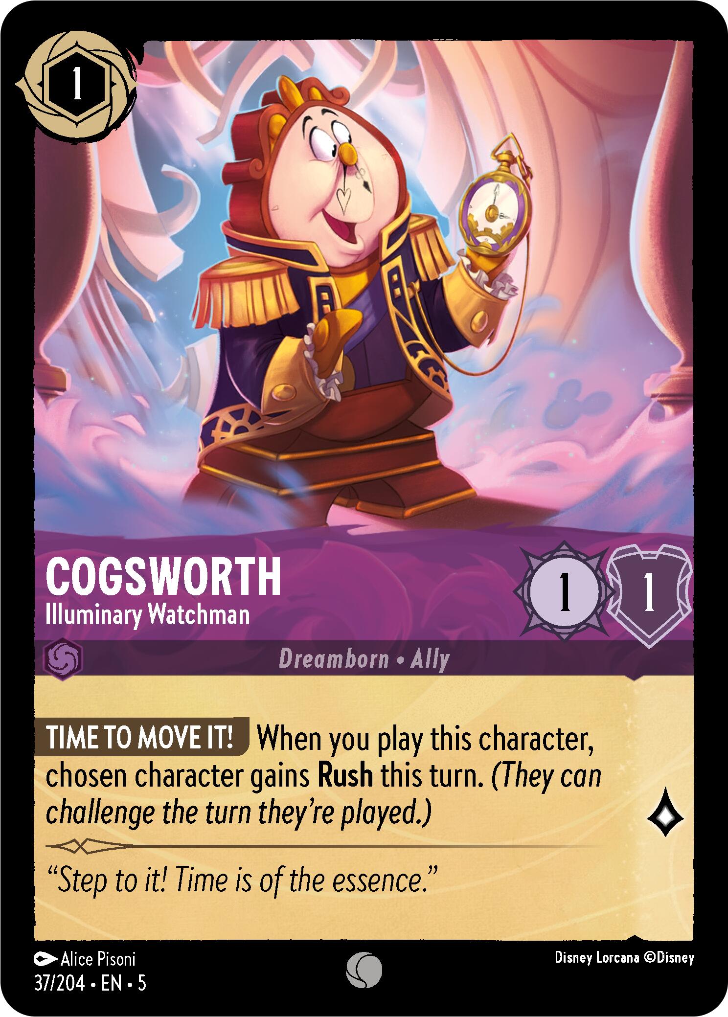 Cogsworth - Illuminary Watchman (37/204) [Shimmering Skies] | Shuffle n Cut Hobbies & Games