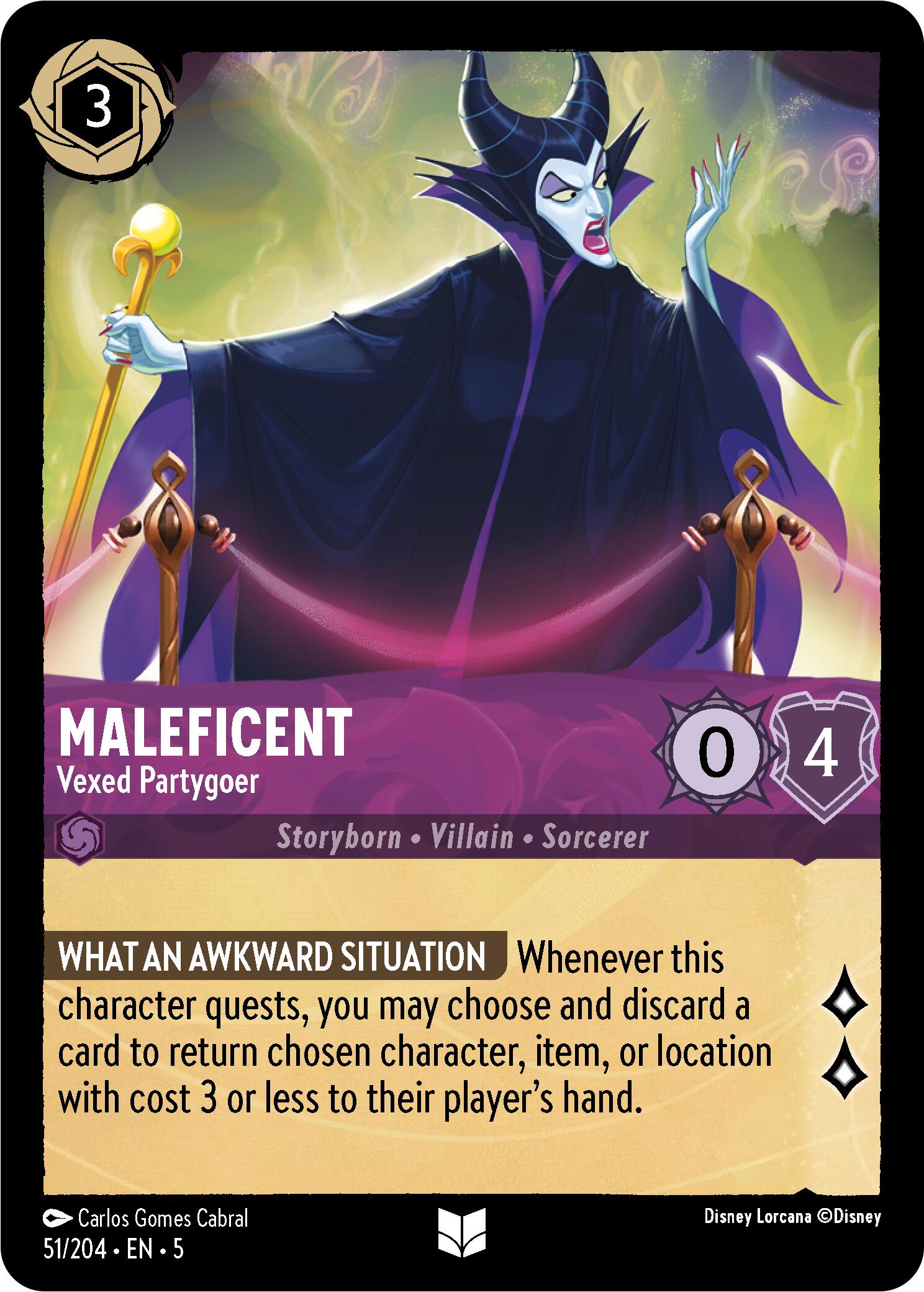 Maleficent - Vexed Partygoer (51/204) [Shimmering Skies] | Shuffle n Cut Hobbies & Games