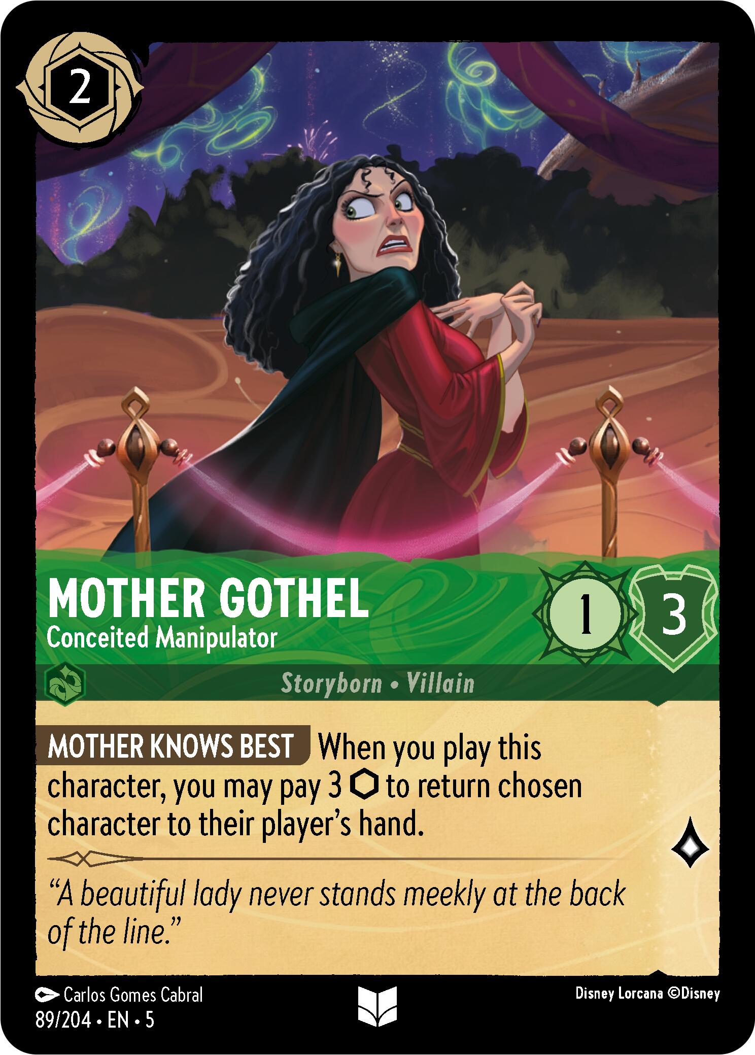 Mother Gothel - Conceited Manipulator (89/204) [Shimmering Skies] | Shuffle n Cut Hobbies & Games