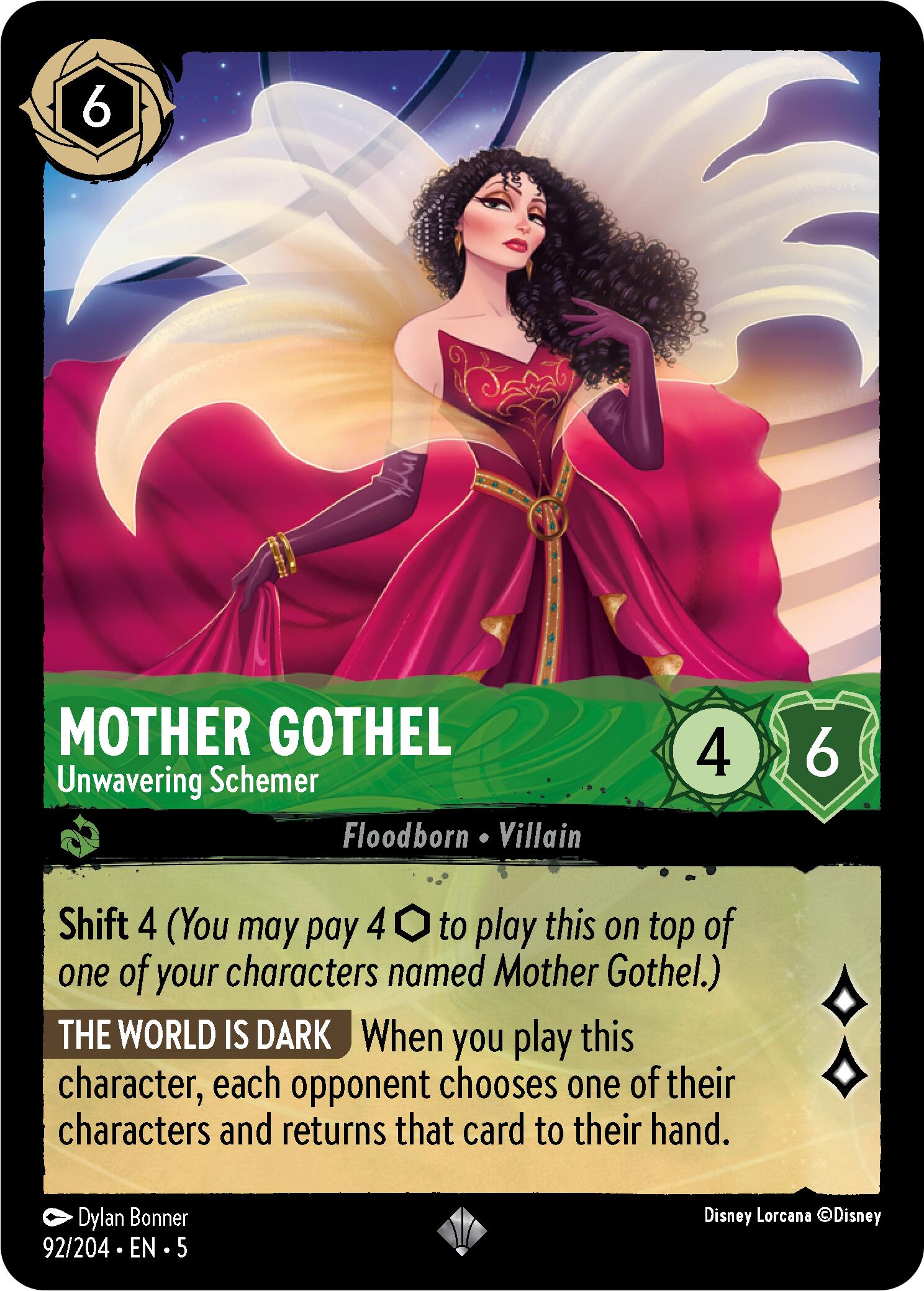 Mother Gothel - Unwavering Schemer (92/204) [Shimmering Skies] | Shuffle n Cut Hobbies & Games