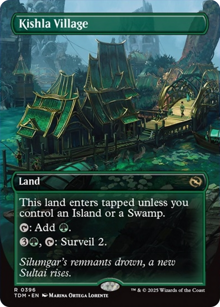 Kishla Village (Borderless) [Tarkir: Dragonstorm] | Shuffle n Cut Hobbies & Games