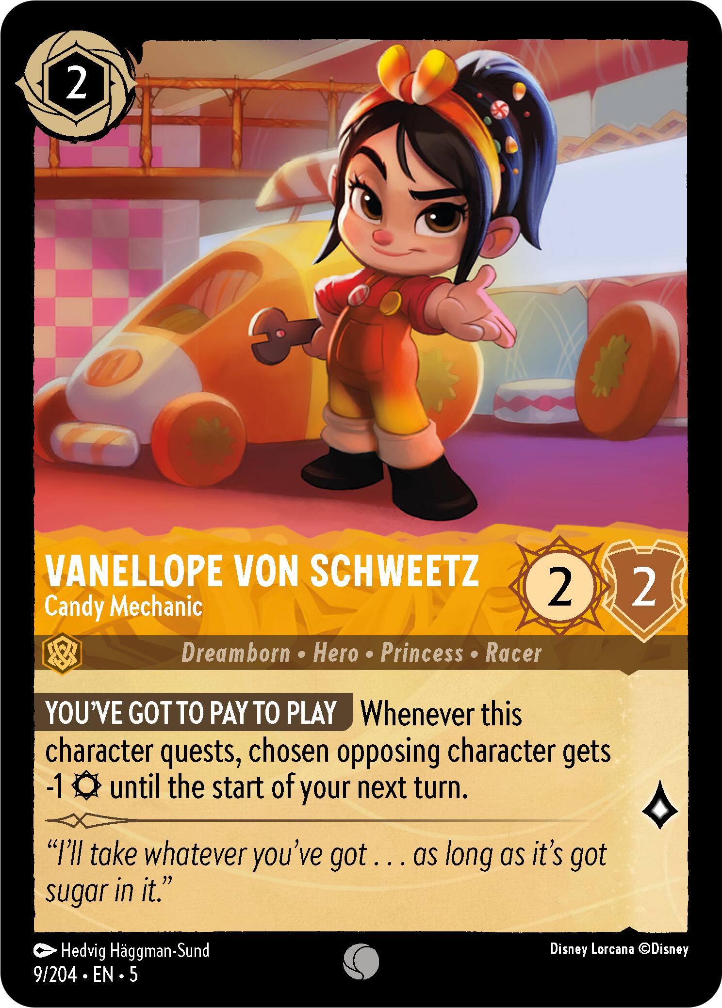 Vanellope von Schweetz - Candy Mechanic (9/204) [Shimmering Skies] | Shuffle n Cut Hobbies & Games