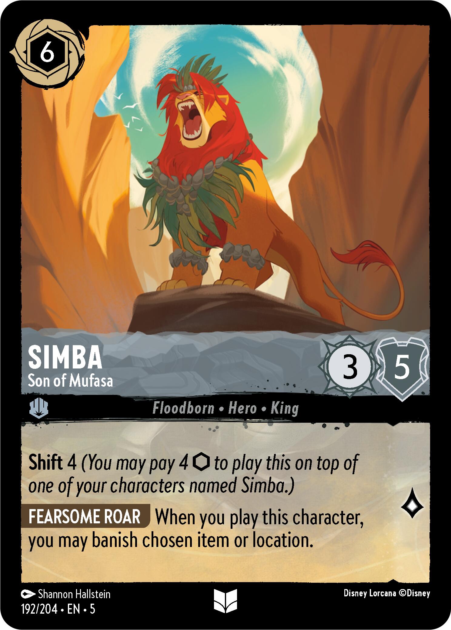 Simba - Son of Mufasa (192/204) [Shimmering Skies] | Shuffle n Cut Hobbies & Games