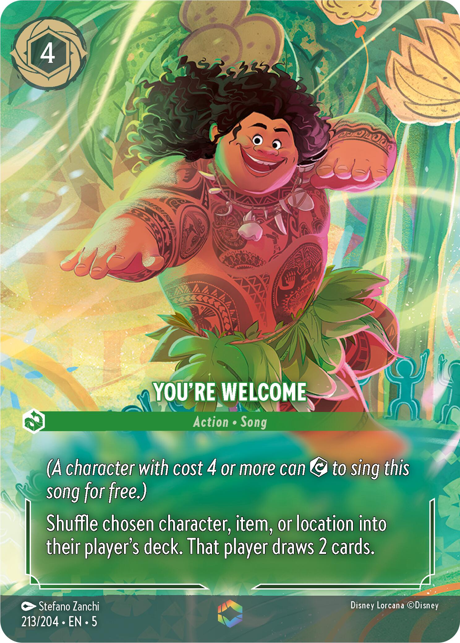 You're Welcome (Enchanted) (213/204) [Shimmering Skies] | Shuffle n Cut Hobbies & Games