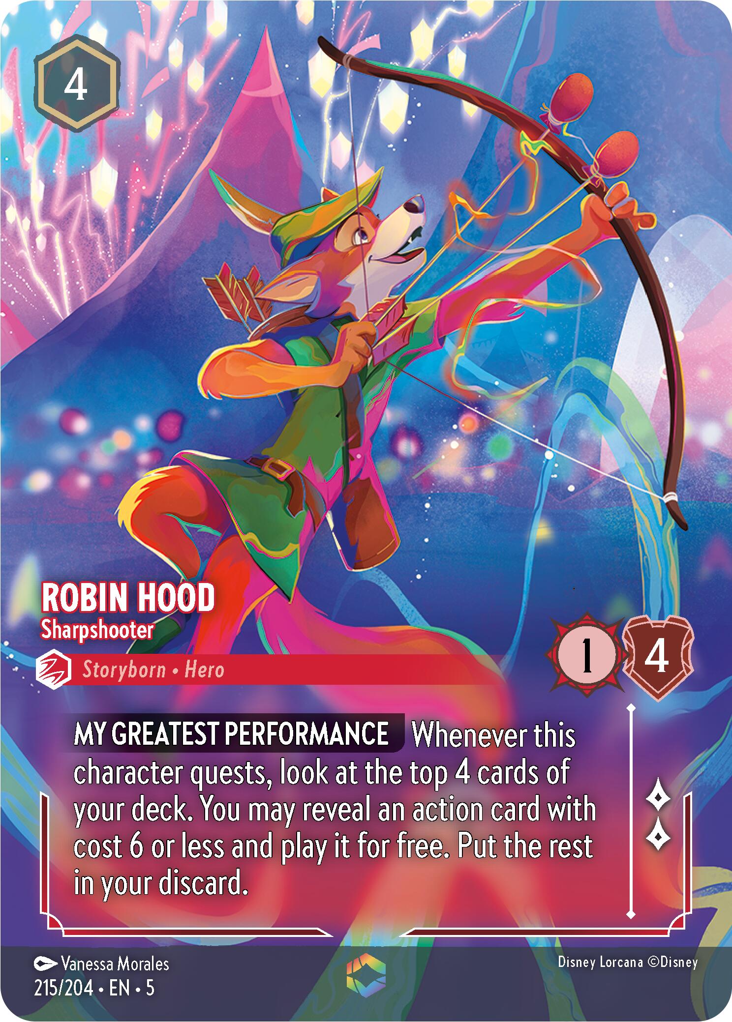 Robin Hood - Sharpshooter (Enchanted) (215/204) [Shimmering Skies] | Shuffle n Cut Hobbies & Games