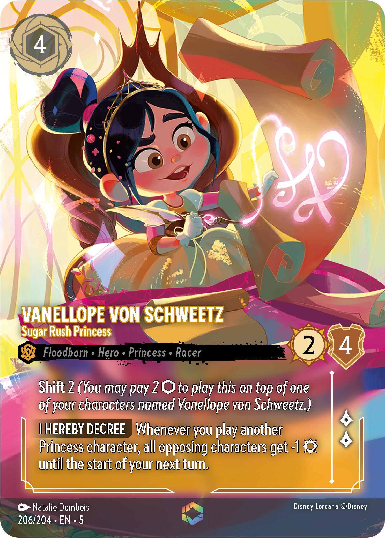 Vanellope von Schweetz - Sugar Rush Princess (Enchanted) (206/204) [Shimmering Skies] | Shuffle n Cut Hobbies & Games