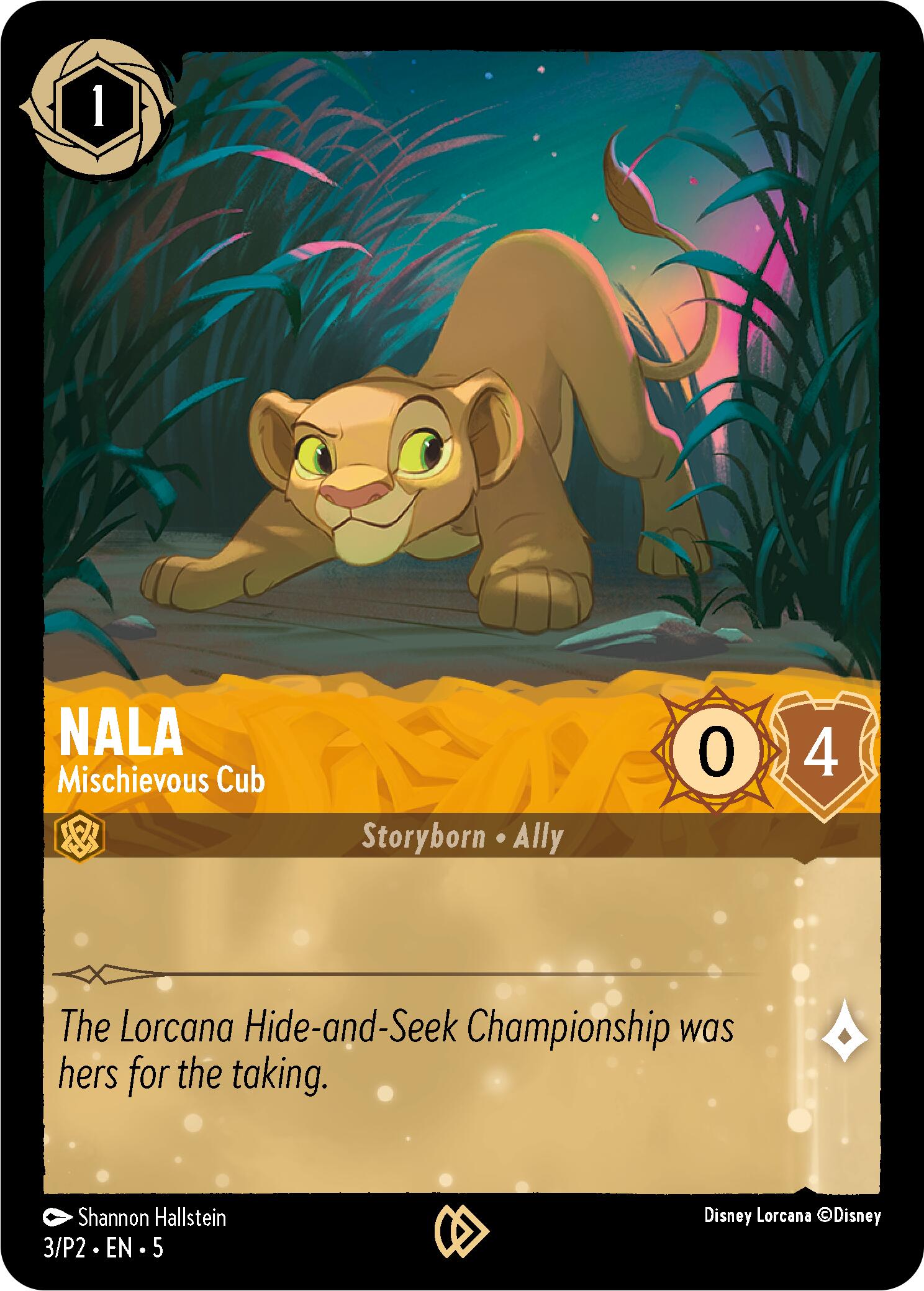 Nala - Mischievous Cub (3) [Promo Cards] | Shuffle n Cut Hobbies & Games