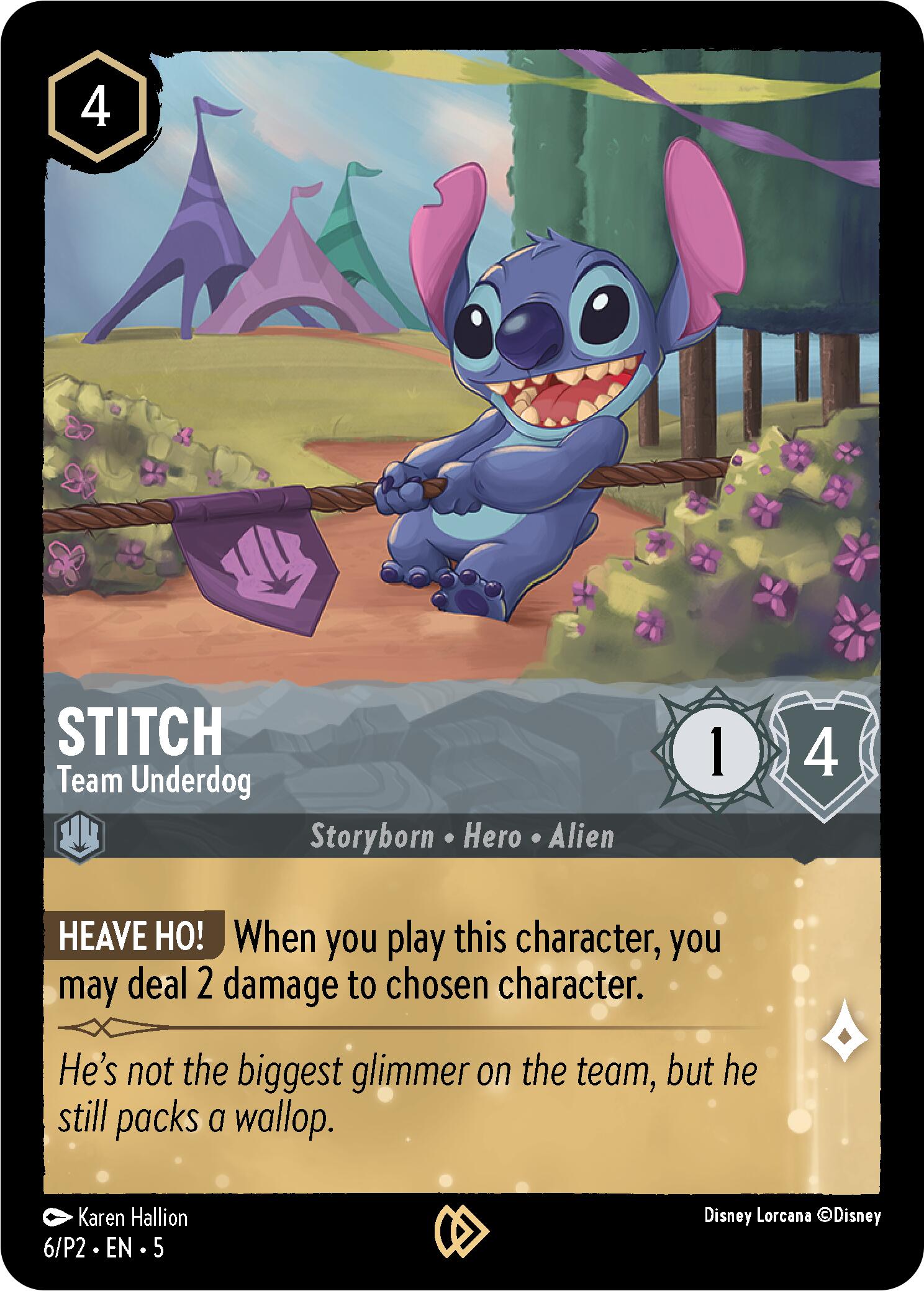 Stitch - Team Underdog (6) [Promo Cards] | Shuffle n Cut Hobbies & Games