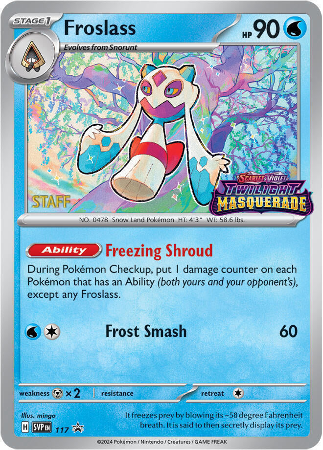Froslass (117) (Staff) [Scarlet & Violet: Black Star Promos] | Shuffle n Cut Hobbies & Games
