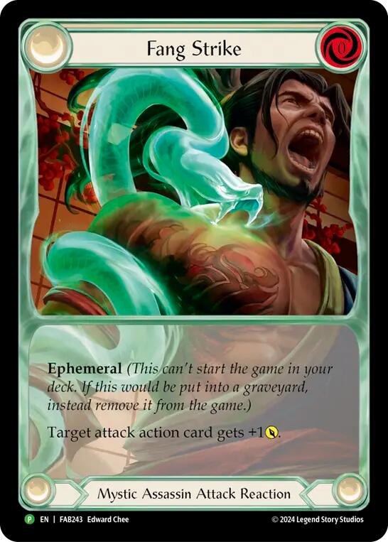 Fang Strike [FAB243] (Promo)  Cold Foil | Shuffle n Cut Hobbies & Games