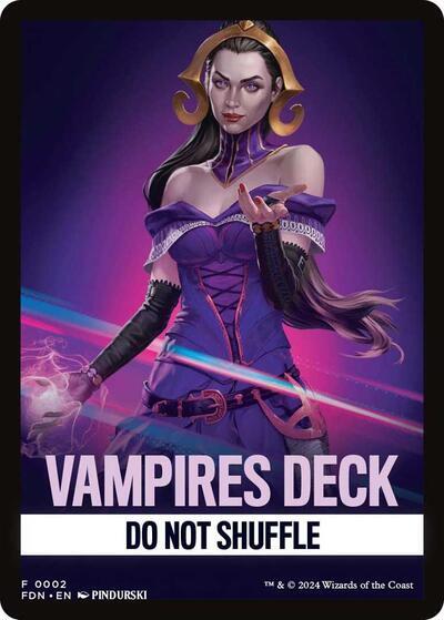 Vampires Deck Theme Card [Foundations Tokens] | Shuffle n Cut Hobbies & Games