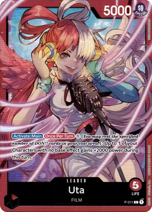 Uta (P-011) (Premium Card Collection -Uta-) [One Piece Promotion Cards] | Shuffle n Cut Hobbies & Games