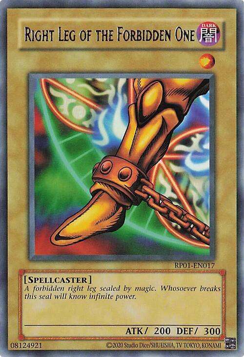 Right Leg of the Forbidden One [RP01-EN017] Rare | Shuffle n Cut Hobbies & Games