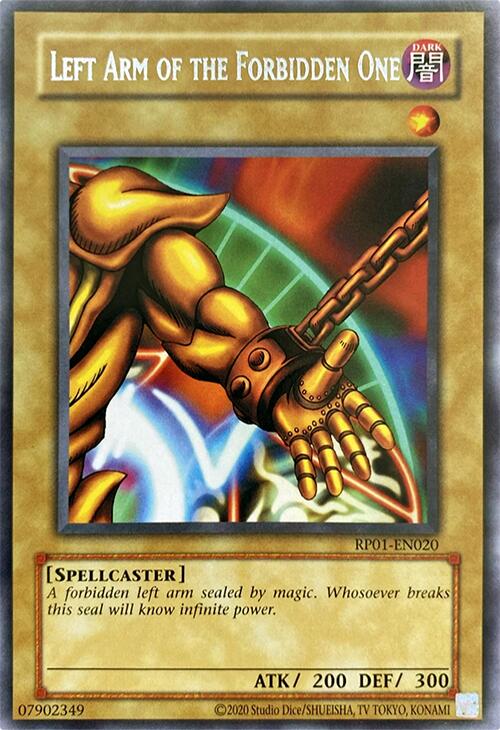 Left Arm of the Forbidden One [RP01-EN020] Rare | Shuffle n Cut Hobbies & Games
