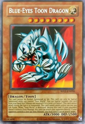 Blue-Eyes Toon Dragon [RP01-EN050] Rare | Shuffle n Cut Hobbies & Games