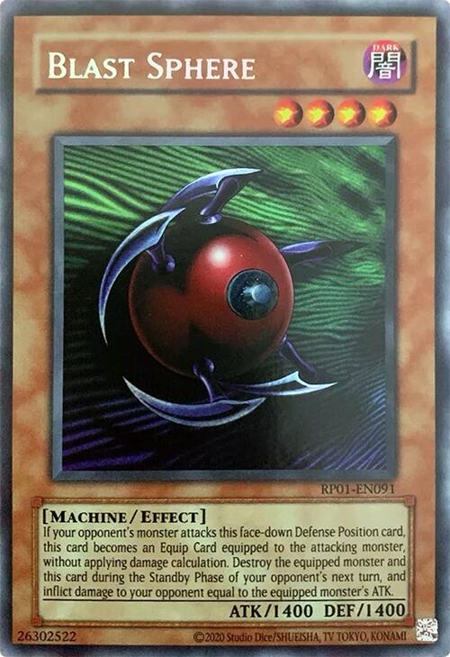 Blast Sphere [RP01-EN091] Secret Rare | Shuffle n Cut Hobbies & Games