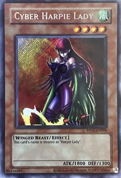 Cyber Harpie Lady [RP01-EN096] Secret Rare | Shuffle n Cut Hobbies & Games