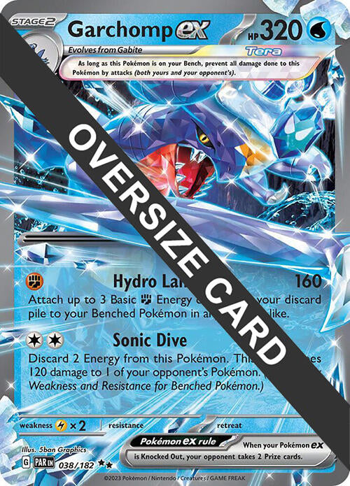Garchomp ex (038) (Jumbo Card) [Scarlet & Violet: Black Star Promos] | Shuffle n Cut Hobbies & Games