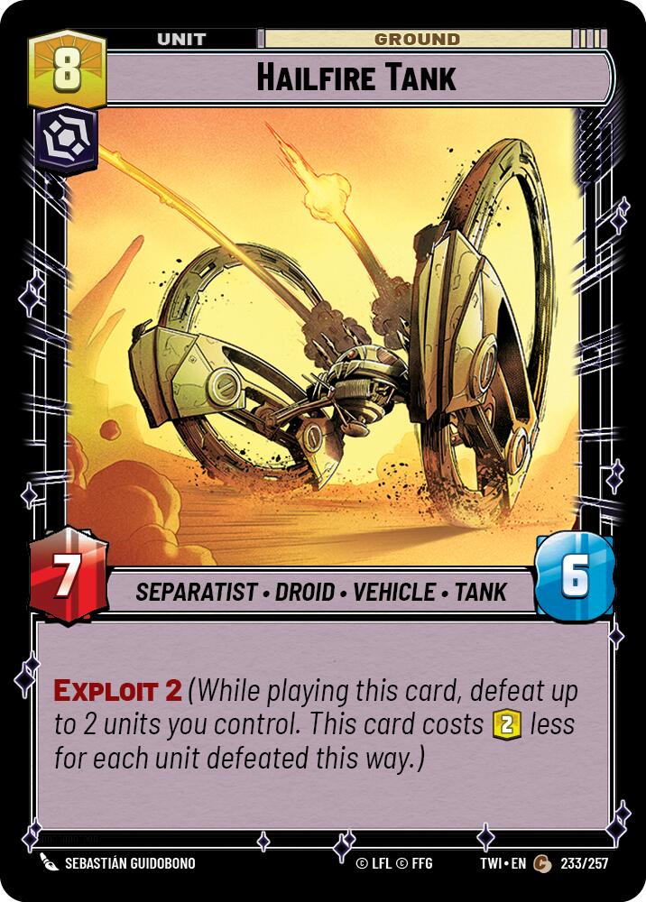 Hailfire Tank (233/257) (233/257) [Twilight of the Republic] | Shuffle n Cut Hobbies & Games