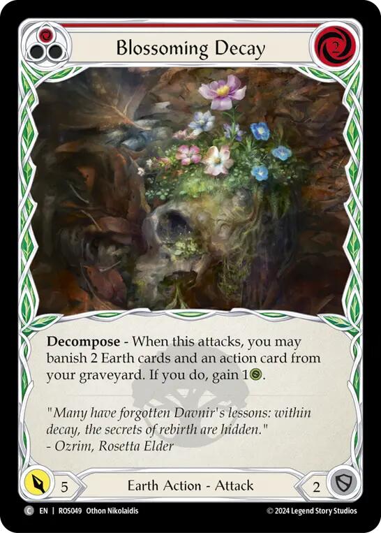 Blossoming Decay (Red) [ROS049] (Rosetta) | Shuffle n Cut Hobbies & Games