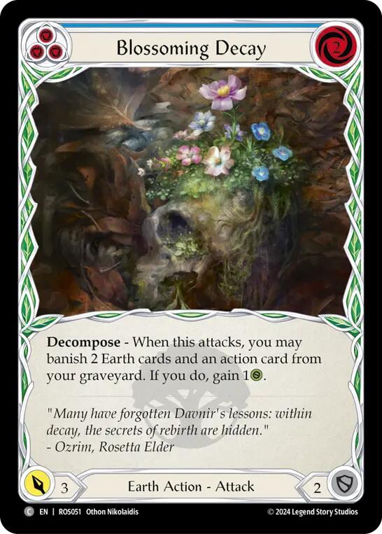 Blossoming Decay (Blue) [ROS051] (Rosetta) | Shuffle n Cut Hobbies & Games