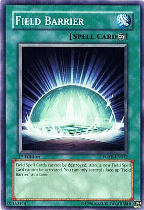 Field Barrier [FOTB-EN042] Common | Shuffle n Cut Hobbies & Games