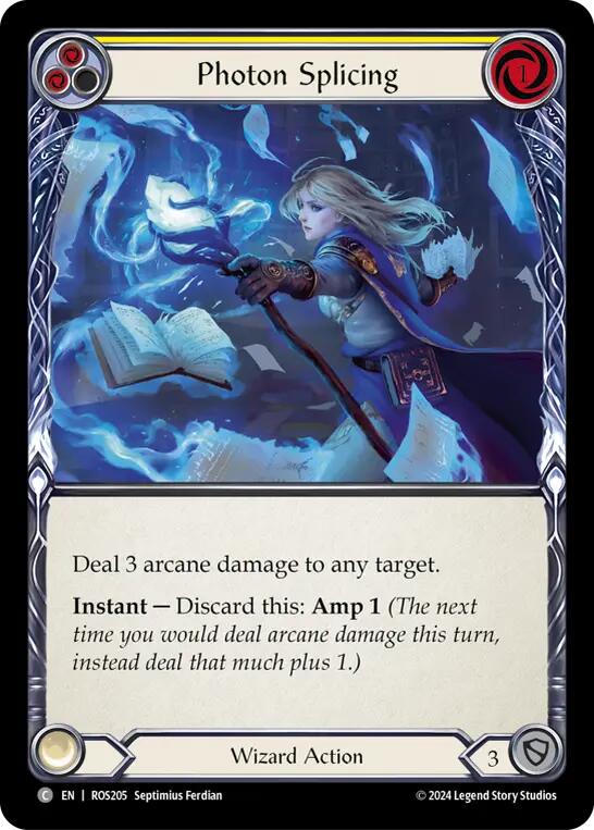 Photon Splicing (Yellow) [ROS205] (Rosetta)  Rainbow Foil | Shuffle n Cut Hobbies & Games