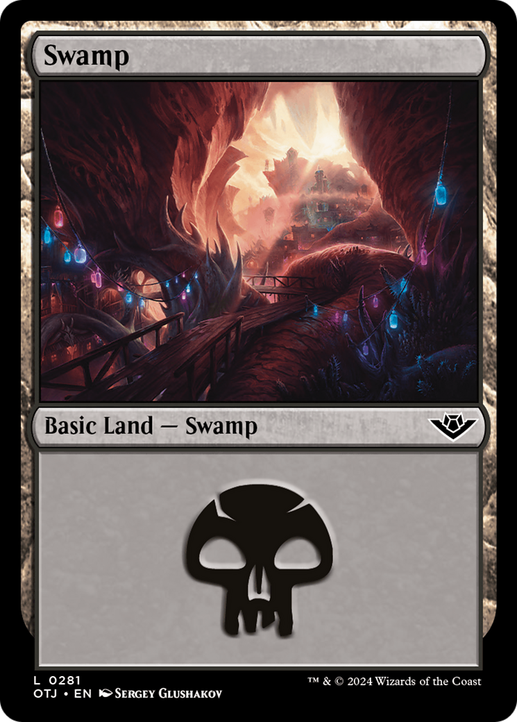 Swamp (0281) [Outlaws of Thunder Junction] | Shuffle n Cut Hobbies & Games