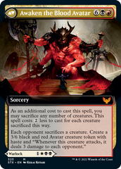 Extus, Oriq Overlord // Awaken the Blood Avatar (Extended Art) [Strixhaven: School of Mages] | Shuffle n Cut Hobbies & Games