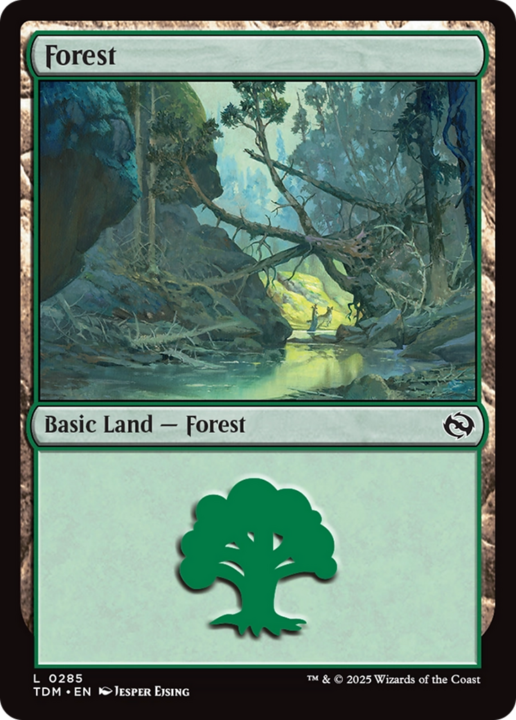 Forest (0285) [Tarkir: Dragonstorm] | Shuffle n Cut Hobbies & Games