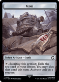 Junk // Human Knight Double-Sided Token [Fallout Tokens]