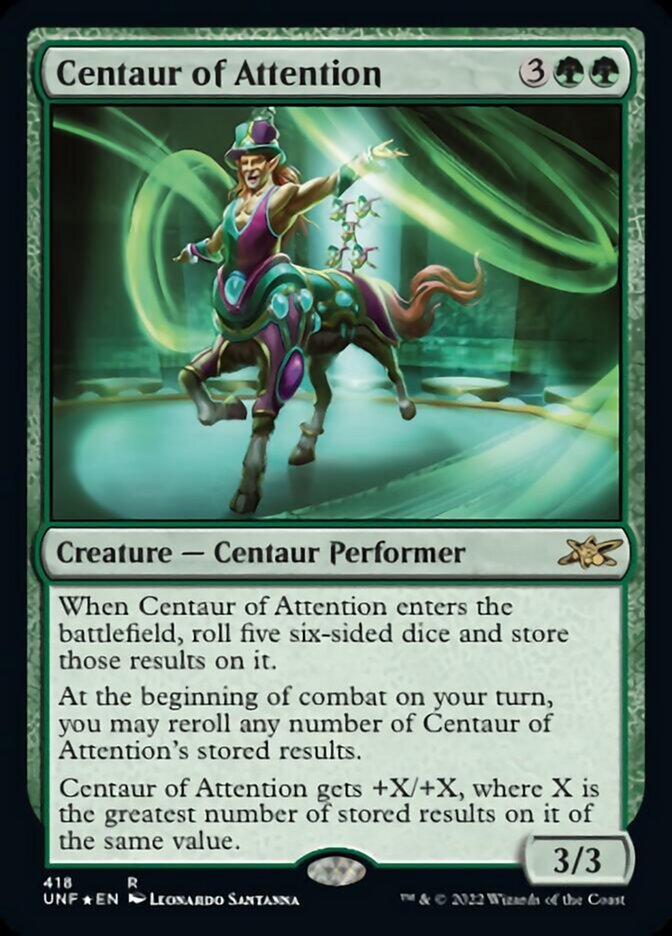 Centaur of Attention (Galaxy Foil) [Unfinity] | Shuffle n Cut Hobbies & Games