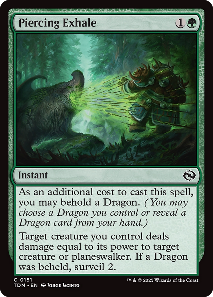 Piercing Exhale [Tarkir: Dragonstorm] | Shuffle n Cut Hobbies & Games