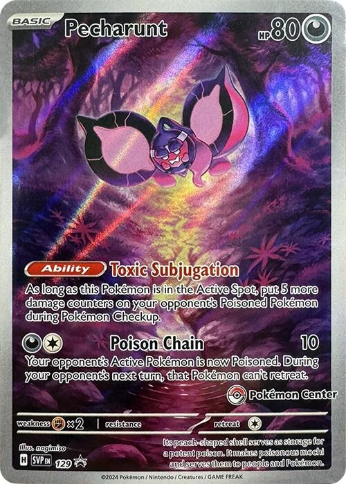Pecharunt (129) (Pokemon Center Exclusive) [Scarlet & Violet: Black Star Promos] | Shuffle n Cut Hobbies & Games