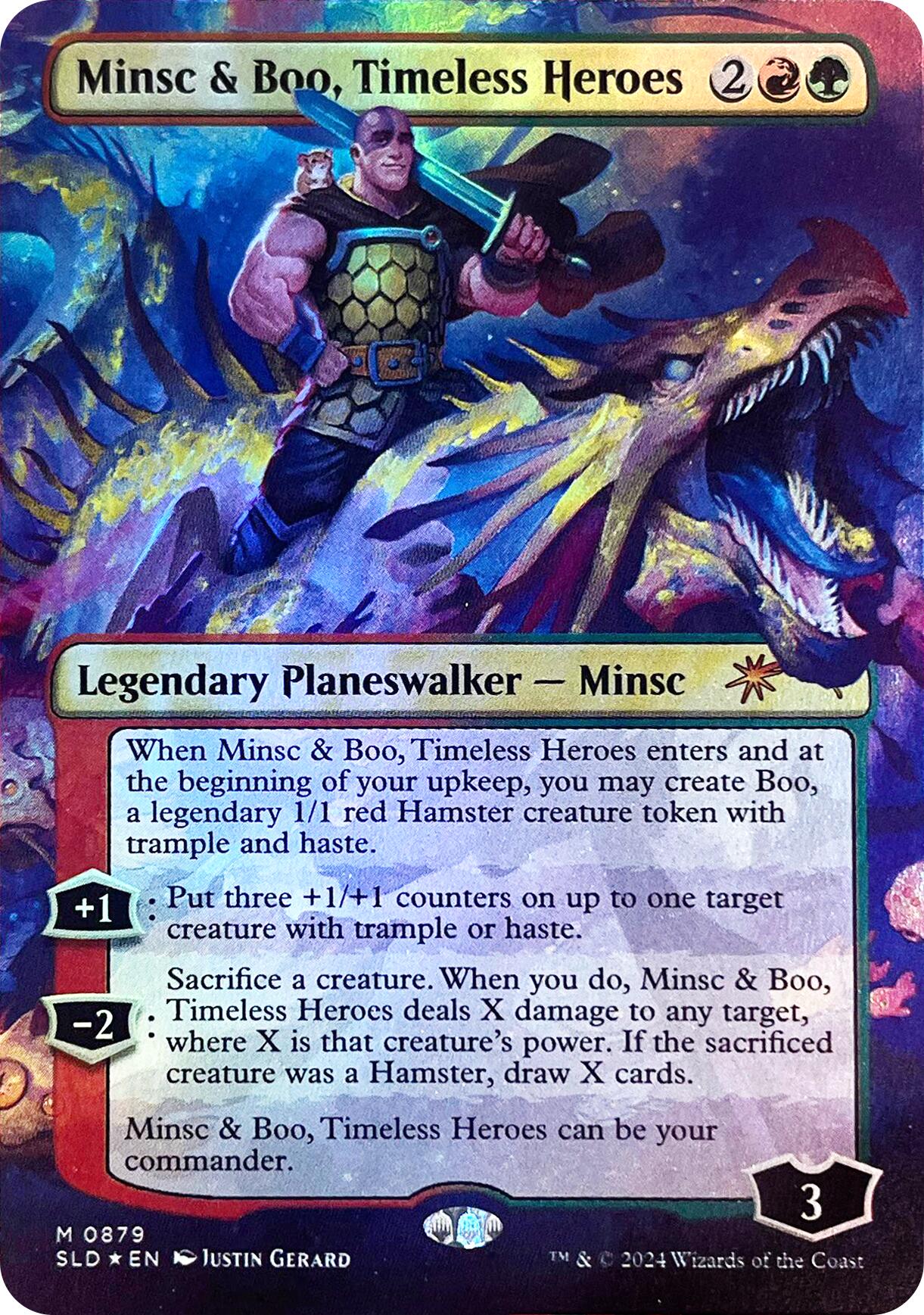 Minsc & Boo, Timeless Heroes (Rainbow Foil) [Secret Lair Drop Series] | Shuffle n Cut Hobbies & Games
