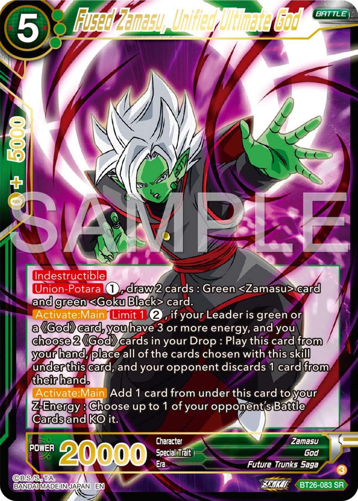Fused Zamasu, Unified Ultimate God (BT26-083) [Ultimate Advent] | Shuffle n Cut Hobbies & Games