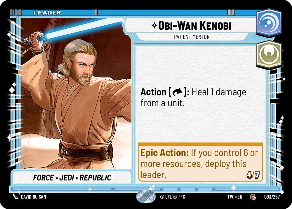 Obi-Wan Kenobi - Patient Mentor (003/257) (003/257) [Twilight of the Republic] | Shuffle n Cut Hobbies & Games