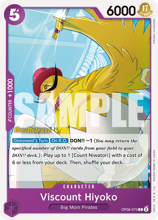 Viscount Hiyoko [Two Legends Pre-Release Cards] | Shuffle n Cut Hobbies & Games