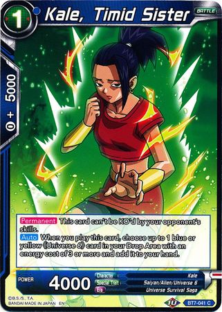 Kale, Timid Sister (BT7-041) [Assault of the Saiyans] | Shuffle n Cut Hobbies & Games