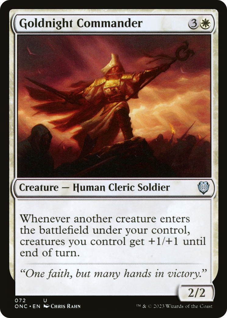 Goldnight Commander [Phyrexia: All Will Be One Commander] | Shuffle n Cut Hobbies & Games