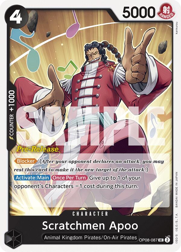 Scratchmen Apoo [Two Legends Pre-Release Cards] | Shuffle n Cut Hobbies & Games
