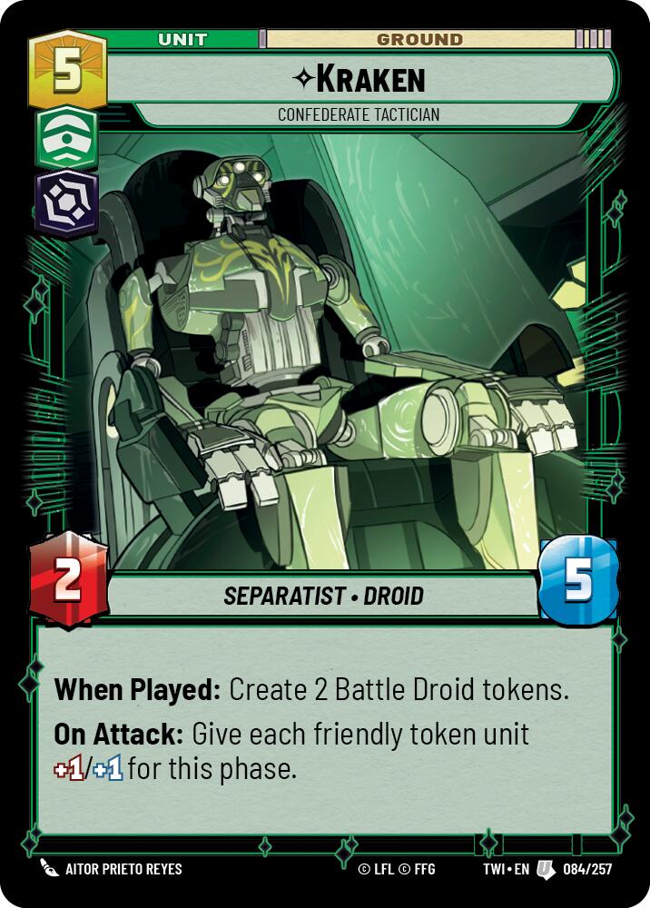 Kraken - Confederate Tactician (084/257) (084/257) [Twilight of the Republic] | Shuffle n Cut Hobbies & Games