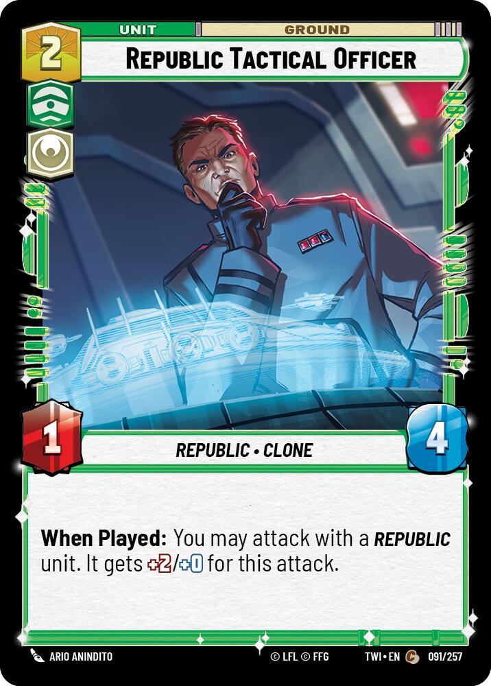 Republic Tactical Officer (091/257) (091/257) [Twilight of the Republic] | Shuffle n Cut Hobbies & Games