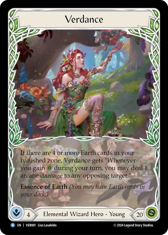 Verdance [VER001] (Rosetta Verdance Blitz Deck)  Rainbow Foil | Shuffle n Cut Hobbies & Games
