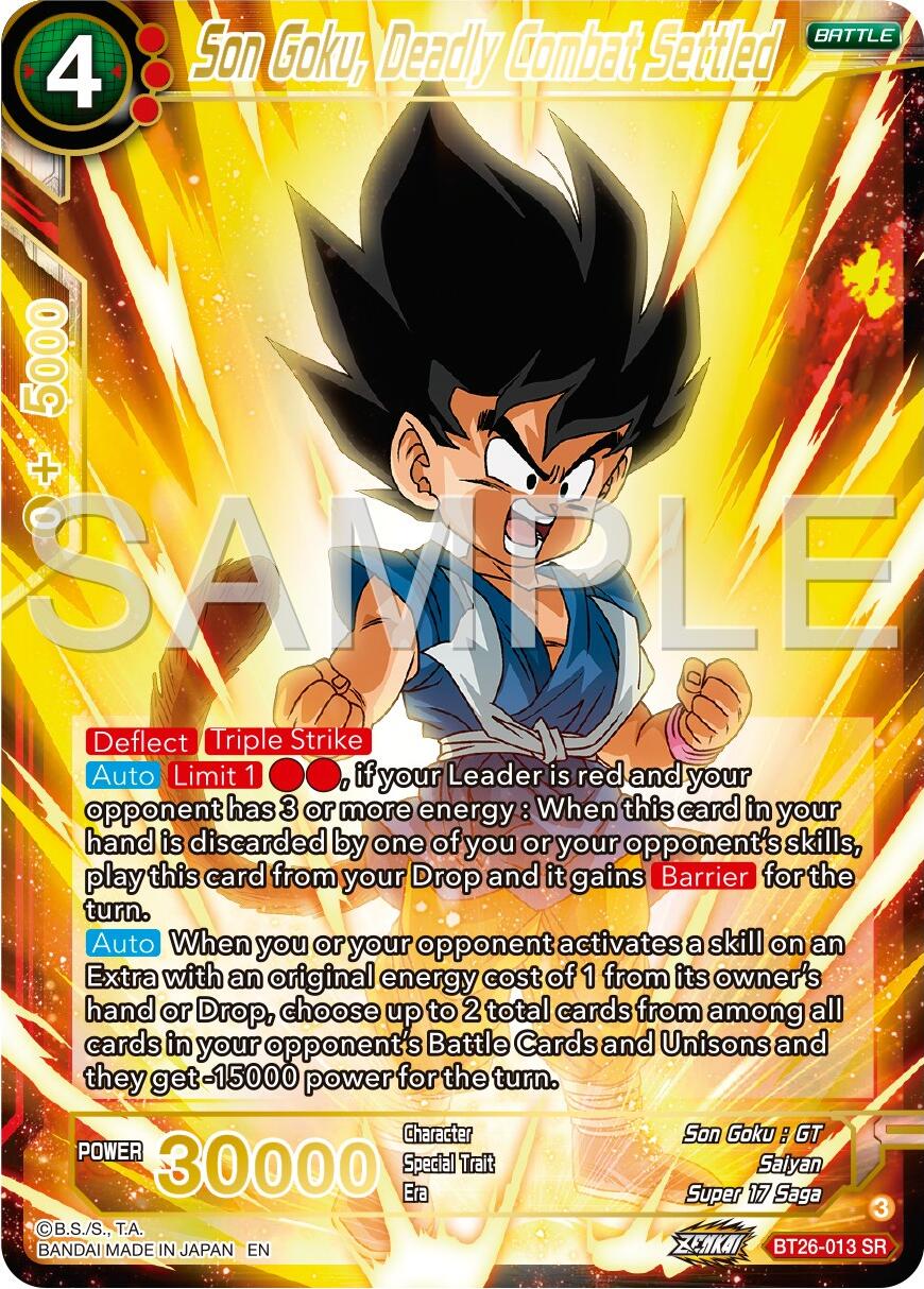 Son Goku, Deadly Combat Settled (BT26-013) [Ultimate Advent] | Shuffle n Cut Hobbies & Games