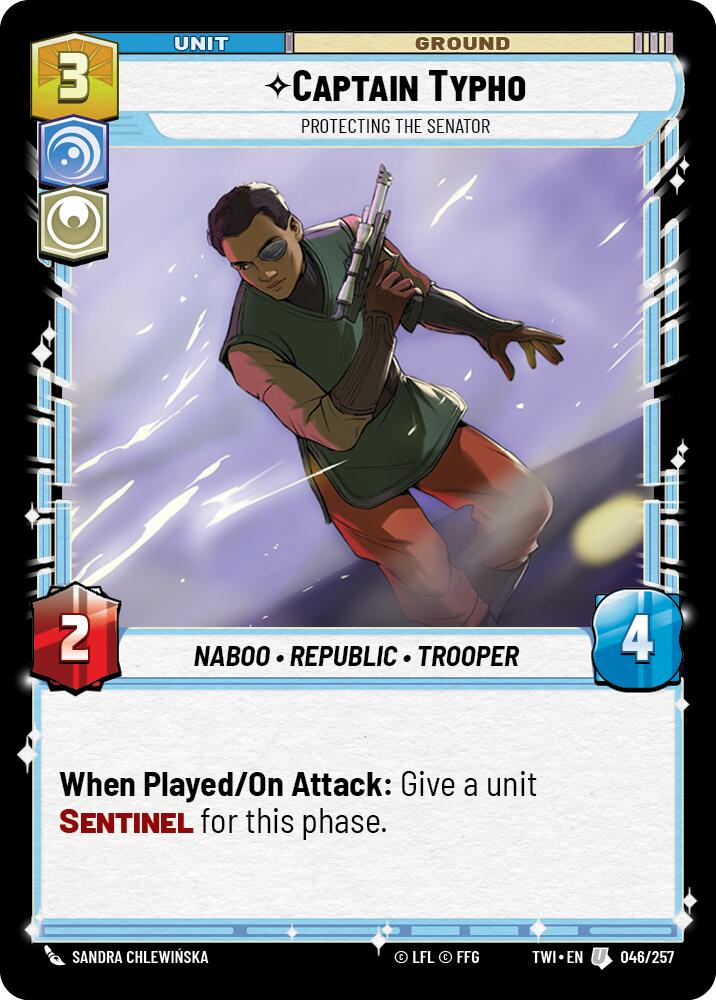Captain Typho - Protecting the Senator (046/257) (046/257) [Twilight of the Republic] | Shuffle n Cut Hobbies & Games