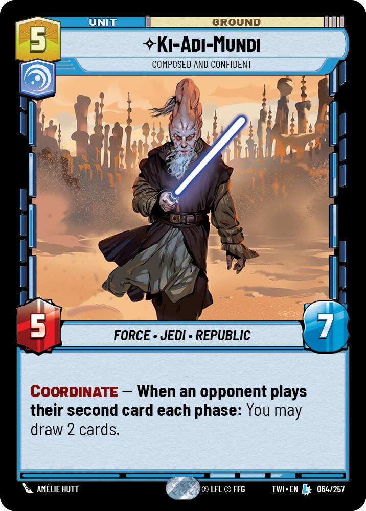 Ki-Adi-Mundi - Composed and Confident (064/257) (064/257) [Twilight of the Republic] | Shuffle n Cut Hobbies & Games