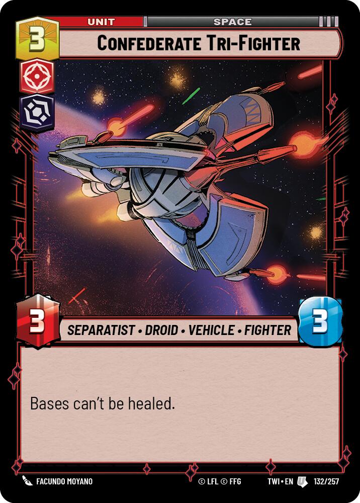 Confederate Tri-Fighter (132/257) (132/257) [Twilight of the Republic] | Shuffle n Cut Hobbies & Games