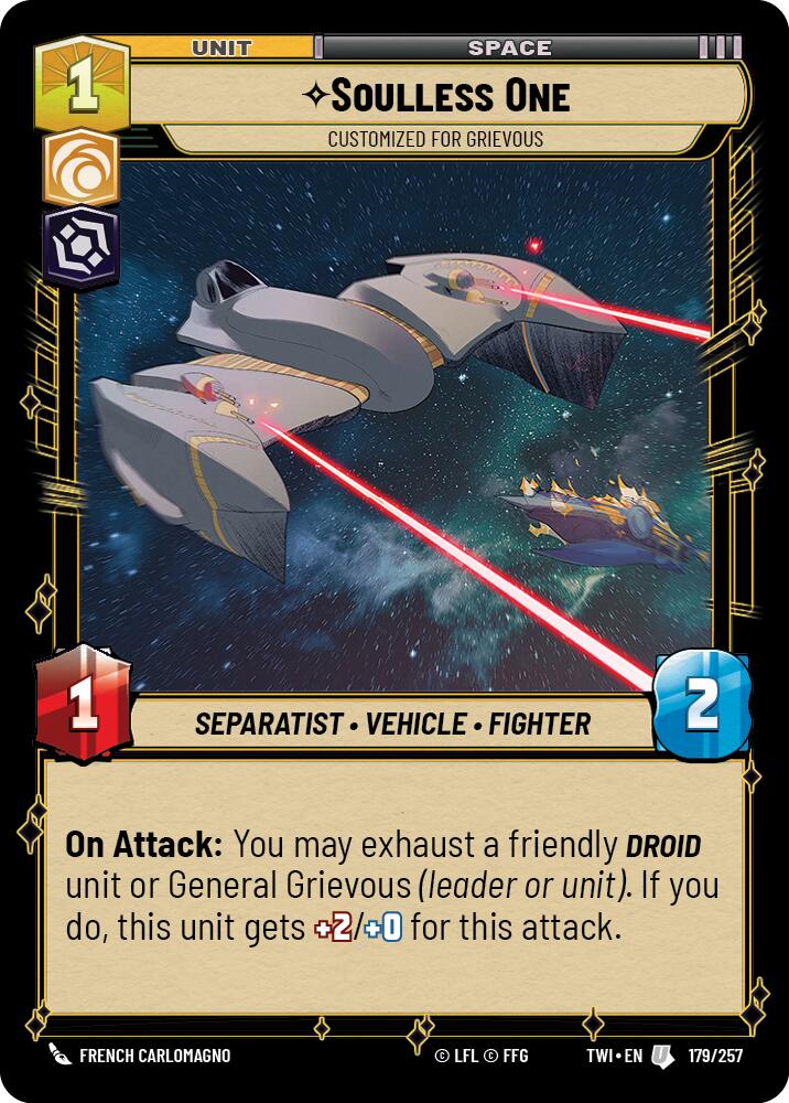 Soulless One - Customized for Grievous (179/257) (179/257) [Twilight of the Republic] | Shuffle n Cut Hobbies & Games